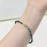 Buddha Stones 3mm Natural Malachite Ultra-thin Beads Anti-anxiety Bracelet - image 4