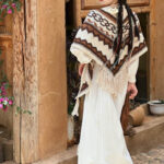 Buddha Stones Tibetan Striped Brown Beige Tassel Shawl Winter Cozy Travel Scarf Wrap Tibetan Shawl BS 185*65cm