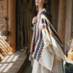 Buddha Stones Tibetan Colorful Striped Shawl Tassels Cozy Warm Travel Scarf Wrap Tibetan Shawl BS 8