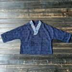 Buddha Stones Flower Jacquard V-Neck Long Sleeve Jacket 15