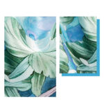 Buddha Stones Jungle Oil Painting Auspicious Clouds 100% Mulberry Silk Scarf Premium Grade 6A Double-sided Silk Neck Scarf Silk Shawl BS 13