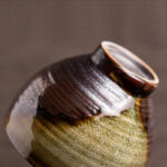 Buddha Stones Retro Brown Kiln Change Ceramic Teacup Kung Fu Tea Cup Cup BS 7
