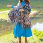 Buddha Stones Tibetan Flowers Leaves Branch Design Tassel Shawl Cozy Travel Scarf Wrap Tibetan Shawl BS 42