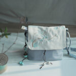 Buddha Stones Handmade Embroidered Plum Flowers Canvas Crossbody Bag Shoulder Bag Handbag Crossbody Bag BS 2