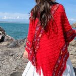 Buddha Stones Tibetan Colorful Striped Rhombus Pattern Shawl Tassels Pullover Winter Cozy Travel Scarf Wrap Tibetan Shawl BS 15