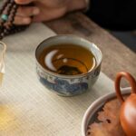 Buddha Stones Jingdezhen Hand Painted Cute Tiger Ceramic Teacup Kung Fu Tea Cup Bowl 140ml Cup BS 13