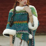Buddha Stones Tibetan Multicolored Striped Shawl Winter Cozy Travel Scarf Wrap Tibetan Shawl BS 20