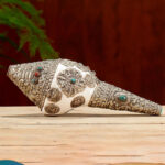 Buddha Stones Tibetan Natural Shankha Conch Shell Seashell Wealth Lucky Home Decoration Decorations BS 9