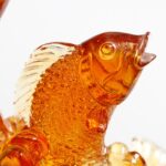 Buddha Stones Feng Shui Dragon Koi Fish Handmade Liuli Crystal Art Piece Home Office Decoration Decorations BS 7