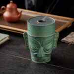Buddha Stones Bronze Age Relics Sanxingdui Mask Three Star Mound Ceramic Healing Incense Burner Incense Burner BS 4