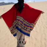 Buddha Stones Tibetan Shawl Colorful Geometry Winter Cozy Travel Scarf Wrap Tibetan Shawl BS 16