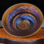 Buddha Stones Chinese Jianzhan Colorful Milky Way Glaze Ceramic Teacup Tenmoku Kung Fu Tea Cup Jian Zhan Tea Cup BS 1