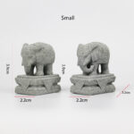 Buddha Stones Lion Fu Foo Dogs Elephant Ward Off Evil Blessing Home Decoration Decoration BS 14