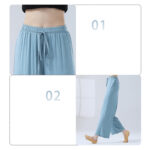 Buddha Stones Loose Modal Drawstring Wide Leg Pants For Yoga Dance Wide Leg Pants BS 7
