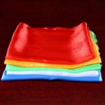 Buddha Stones Tibetan Blessing Auspicious 5 Colors Khata Decoration Decorations BS 4
