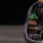 Buddha Stones Mountain Bridges Pattern Meditation Resin Backflow Incense Burner Incense Burner BS 7