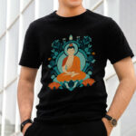 Buddha Stones Lotus Buddha Meditation Tee T-shirt T-Shirts BS 5