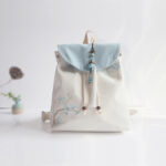 Buddha Stones Handmade Embroidered Large Capacity Canvas Backpack Backpack BS 49
