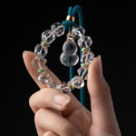 Buddha Stones White Crystal Deer Gourd Protection Car Hanging Decoration Car Hanging Decoration BS 11