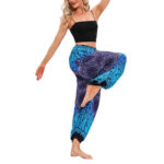 Buddha Stones Casual Loose Compass Pattern Harem Trousers Women's Yoga Pants Women's Harem Pants BS 7
