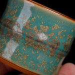 Buddha Stones Kiln Change Ceramic Bamboo Design Teacup Kung Fu Tea Cup Cup BS 5