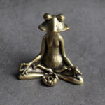 Buddha Stones Mini Small Frog Turtle Koi Fish Snail Crab Copper Wealth Home Decoration Decorations BS 5