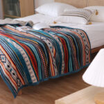 Buddha Stones Geometric Warm Soft Bed Throw Blanket Blanket BS 150*200cm