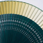 Buddha Stones Gradient Color Hollow Engraved Handheld Bamboo Folding Fan Folding Fan BS 2