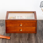 Buddha Stones Retro Solid Wood Jewelry Box Jewelry Storage Box With Drawer Jewelry Box BS 3