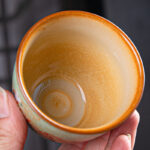 Buddha Stones Colorful Deer Pipa Snow Plum Blossoms Mountains Rivers Bird Ceramic Teacup Kung Fu Tea Cup Bowl Cup BS 15