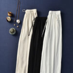 Buddha Stones Plain Wide Leg Pants Dance Women's Yoga Pants With Pockets Wide Leg Pants BS 67