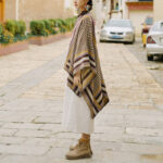Buddha Stones Tibetan Shawl Classic Pattern Winter Cozy Warm Travel Scarf Wrap Tibetan Shawl BS 16