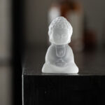 Buddha Stones Mini Tathagata Buddha Liuli Serenity Desk Decoration Decorations BS 3