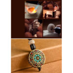Buddha Stones Tibetan Om Mani Padme Hum Bodhi Seed Peace Key Chain Key Chain BS 14