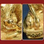 Buddha Stones Buddha Shakyamuni Figurine Enlightenment Copper Statue Home Offering Decoration Decorations BS 17