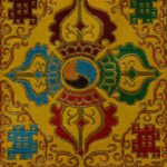 Buddha Stones Prayer Altar Mat Healing Meditation Vajra Auspicious Symbols Prayer Altar BS 20
