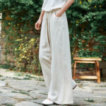 Buddha Stones Plain Wide Leg Pants Dance Women's Yoga Pants With Pockets Wide Leg Pants BS 5