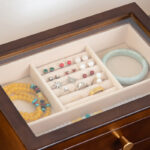 Buddha Stones Retro Solid Wood Jewelry Box Jewelry Storage Box With Drawer Jewelry Box BS 10