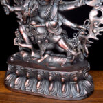 Buddha Stones Tibet Mahakala Bodhisattva Figurine Compassion Copper Statue Decoration Decorations BS 13