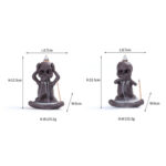 Buddha Stones Little Skull Ghost Purple Clay Backflow Smoke Fountain Peace Incense Burner Decoration (Extra 30% Off | USE CODE: FS30) Incense Burner BS 15
