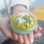 Buddha Stones Nine Tailed Fox Liuli Crystal Healing Meditation Incense Burner Incense Burner BS 13