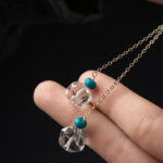 Buddha Stones White Crystal Deer Gourd Protection Car Hanging Decoration Car Hanging Decoration BS 16
