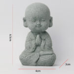 Buddha Stones Meditation Prayer Monk Buddha Statue Serenity Home Decoration Decorations BS 13