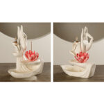 Buddha StonesTibetan Lotus Blessing Incense Burner Decoration Decoration BS 13