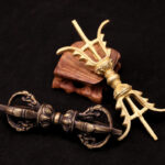 Buddha Stones Handmade Nepal Five Prong Three Prong Vajra Dorje Strength Copper Decoration Dorje BS main