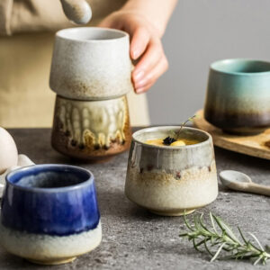Buddha Stones Retro Kiln Change Ceramic Coffee Mug Tea Espresso Coffee Cup 200ml Coffee Mug BS main