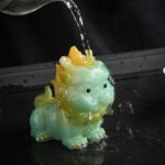 Buddha Stones Color Changing Small PiXiu Resin Tea Pet Wealth Home Figurine Decoration Decorations BS 17