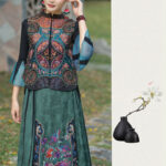 Buddha Stones Vintage Style Embroidery Flower Tang Suit Design Sleeveless Vest Waistcoat BS 14