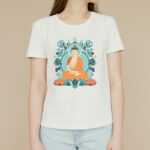 Buddha Stones Lotus Buddha Meditation Tee T-shirt T-Shirts BS 2