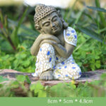 Buddha Stones Meditating Zen Buddha Serenity Resin Statue Figurine Home Decoration Decorations BS 4